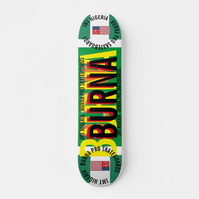 JMT NIGERIA BURNA 7 3/4" Skateboarddecke Skateboard (Vorne)