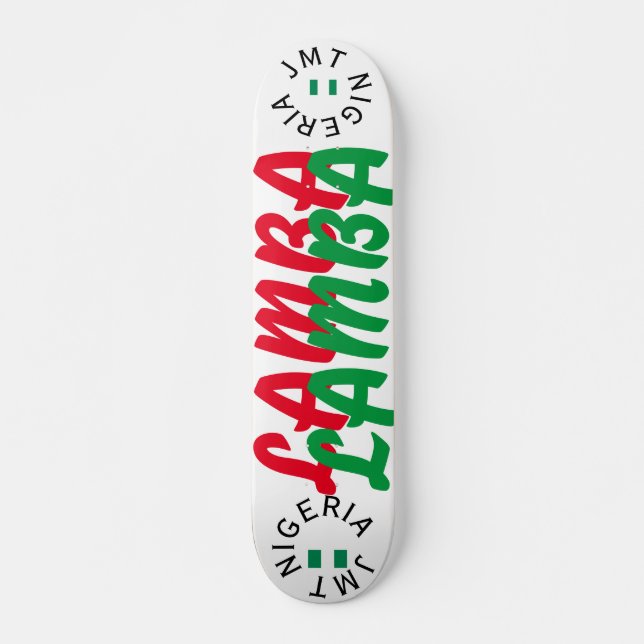 JMT NIGERIA LAMBA 7 3/4" Skateboard Deck (Vorne)