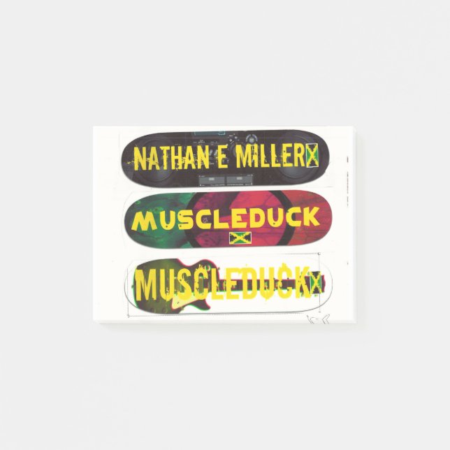 JMT SKATEBOARD GROUP MERCH POST-IT KLEBEZETTEL (Vorderseite)