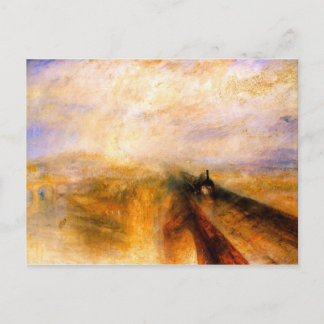 JMW Turner - Regen und Tempo des Großen Westens Postkarte