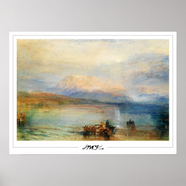 JMW Turner Zedign Art Poster #18-3 (Vorne)