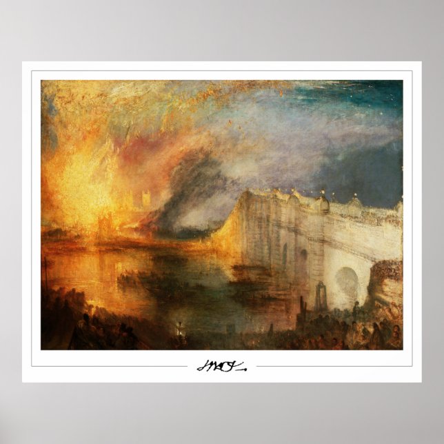 JMW Turner Zedign Art Poster #19-3 (Vorne)