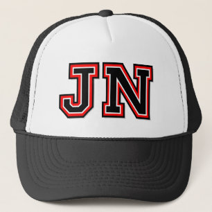 'JN' Monogram Truckerkappe