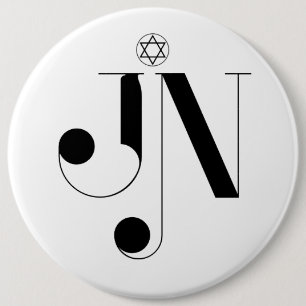 JN Zeitschrift-Logo-kolossaler Knopf Button