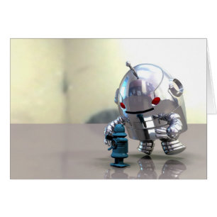 Jo Bot VS Little Blue Bot Card