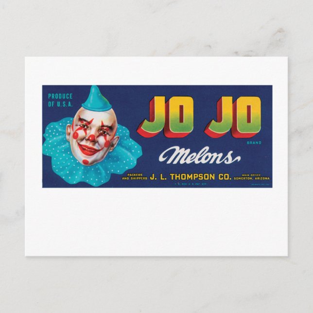JO JO Melonen Postkarte (Vorderseite)