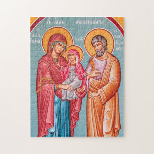 Joachim, Anna und das orthodoxe Theotokos-Symbol Puzzle