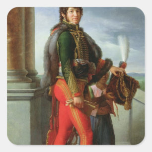 Joachim Murat 1801 Quadratischer Aufkleber