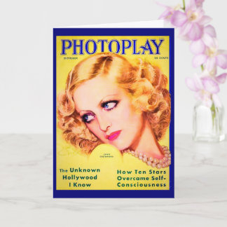 Joan Crawford Fotoplay Magazine Cover Card Karte
