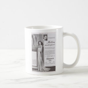 Joan Crawford in Adrien für Silk Anzeige Tasse