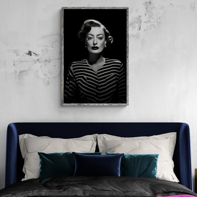 Joan Crawford in noir, black and white poster (Von Creator hochgeladen)