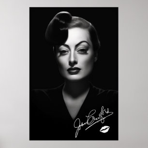 Joan Crawford, schwarz-weiß, noir poster