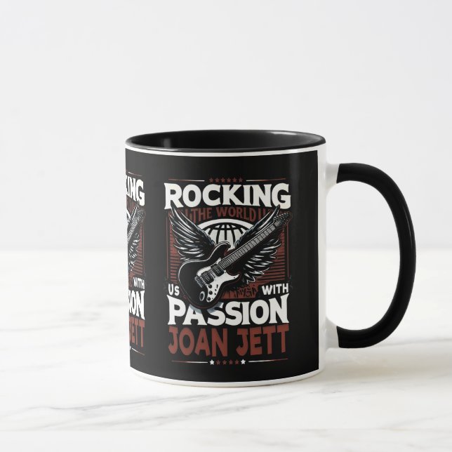 Joan Jett Designs: Stilvolle Kreationen für Ihre T Tasse (Rechts)