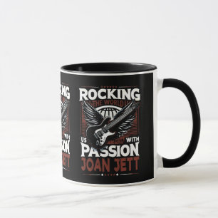 Joan Jett Designs: Stylische Tassenschöpfungen für Tasse