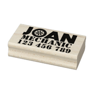 Joan Mechanic Rubber Briefmarke Gummistempel