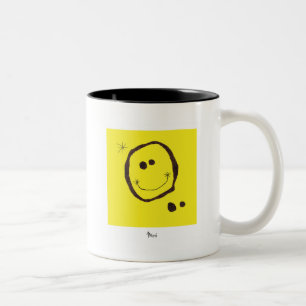 Joan miro glückliche Gesichts-Tasse Zweifarbige Tasse