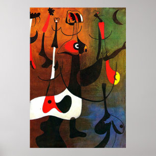 joan miro paintings art, abstract art poster