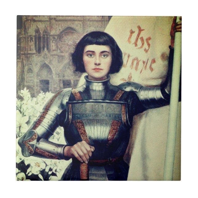 Joan of Arc (Albert Lynch Illustration) Fliese (Vorderseite)