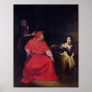 Joan of Arc and the Cardinal of Winchester Poster