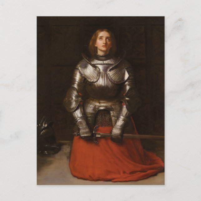 Joan of Arc c. 1865 von John Everett Millais Postkarte (Vorderseite)