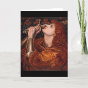 Joan of Arc, c. 1882 von Dante Gabriel Rossetti Karte