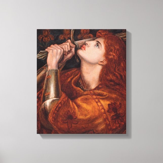 Joan of Arc, c. 1882 von Dante Gabriel Rossetti Leinwanddruck (Vorderseite)