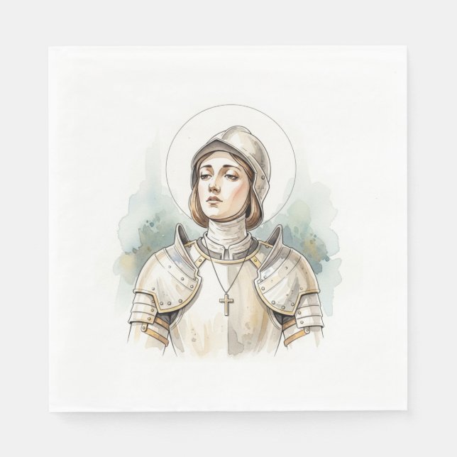 Joan of Arc , Catholic Gifts Serviette (Vorderseite)