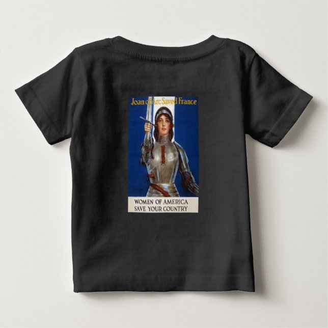 Joan of Arc: Das Dienstmädchen Orleans, Ritter Her Baby T-shirt (Rückseite)