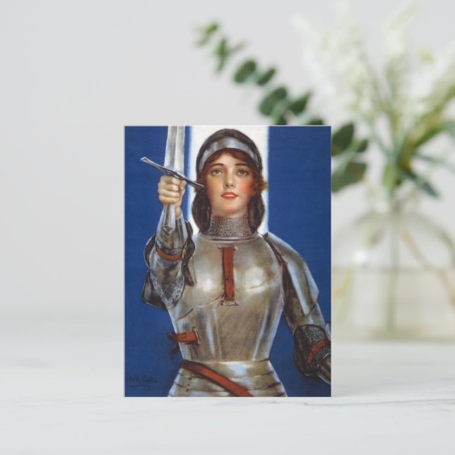 Joan of Arc: Das Dienstmädchen Orleans, Ritter Her Postkarte (Stehend Vorderseite)