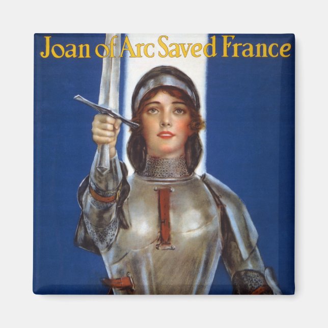 Joan of Arc French Heroine Knight National Held Magnet (Vorne)