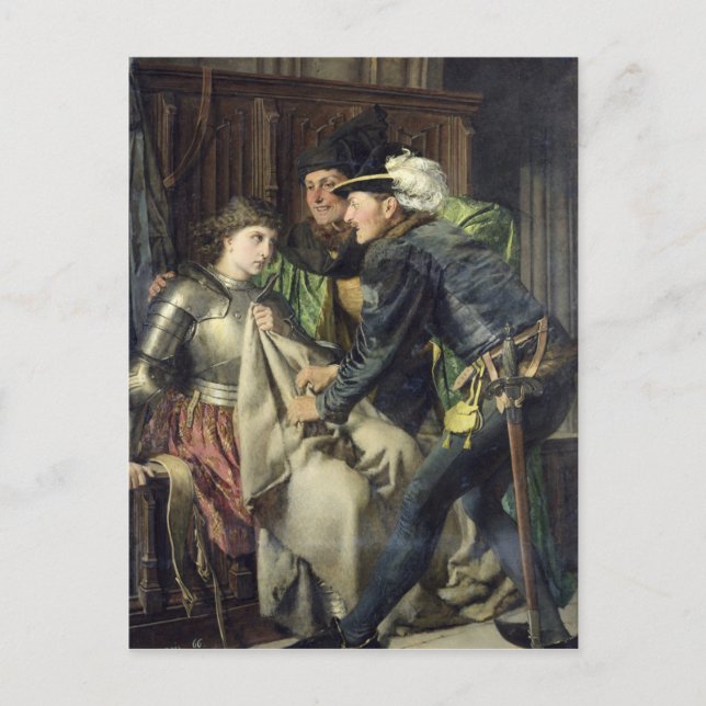 Joan of Arc Insulted in Prison, 1866 Postkarte (Vorderseite)