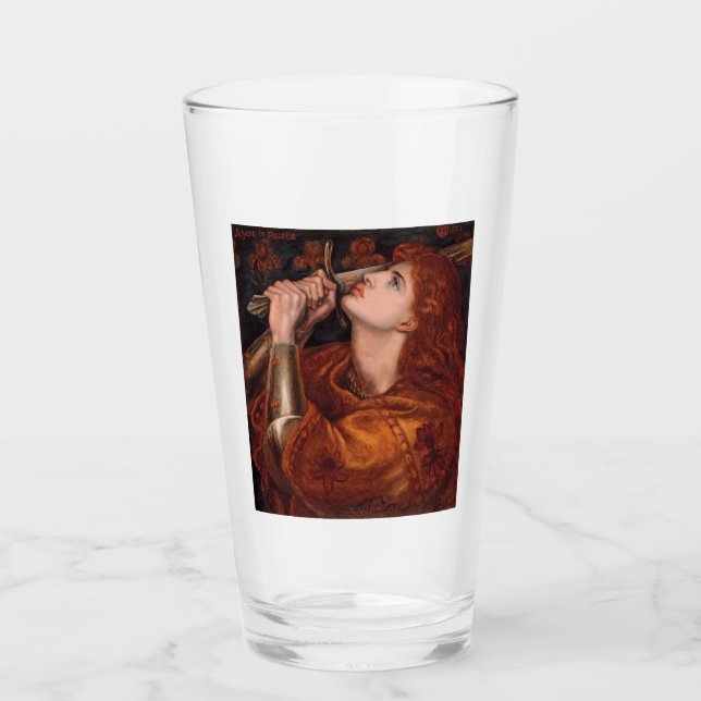 Joan of Arc (Portrait) (von Dante Gabriel Rossetti Glas (Vorderseite)
