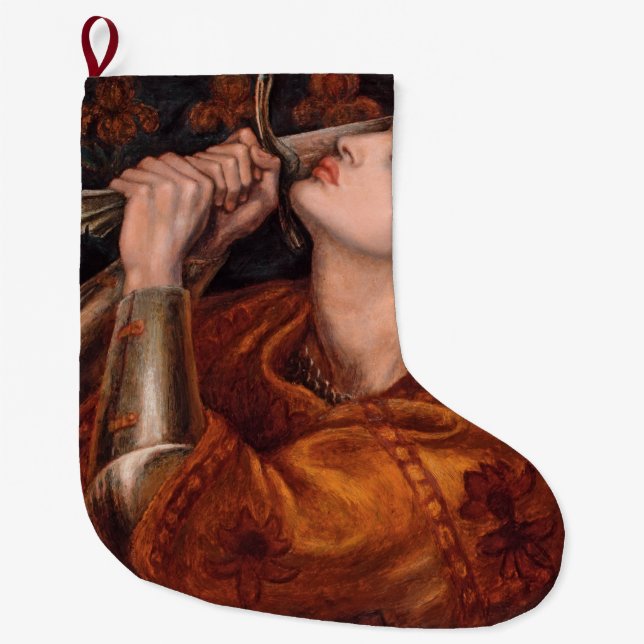 Joan of Arc (Portrait) (von Dante Gabriel Rossetti Großer Weihnachtsstrumpf (Vorderseite)