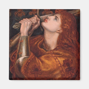 Joan of Arc (Portrait) (von Dante Gabriel Rossetti Magnet