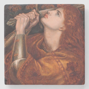 Joan of Arc (Portrait) (von Dante Gabriel Rossetti Steinuntersetzer