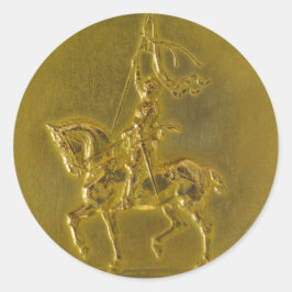 Joan of Arc Runder Aufkleber
