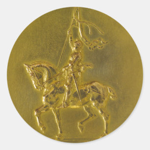 Joan of Arc Runder Aufkleber