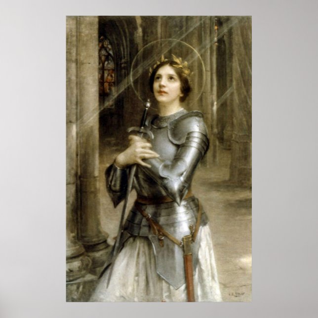 Joan of Arc von Charles-Amable Lenoir Poster (Vorne)