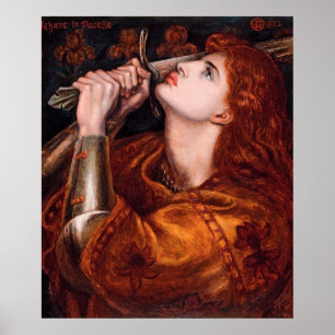 Joan of Arc von Dante Gabriel Rossetti Poster