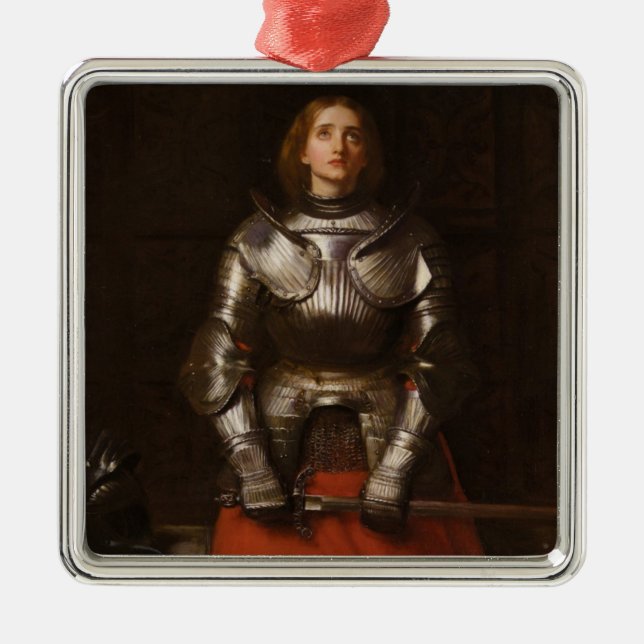 Joan of Arc (von John Everett Millais) Ornament Aus Metall (Vorne)
