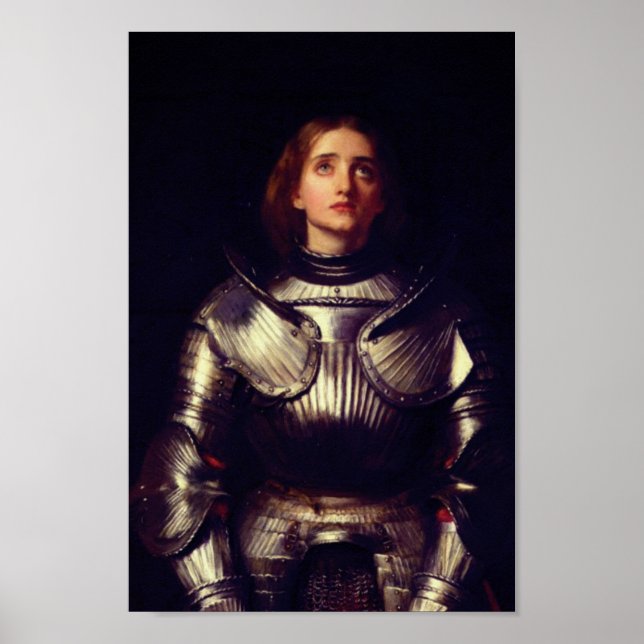 Joan of Arc von John Everett Millais Poster (Vorne)