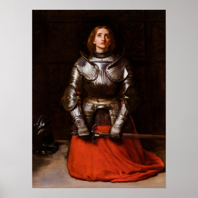 Joan of Arc von John Everett Millais Poster (Vorne)