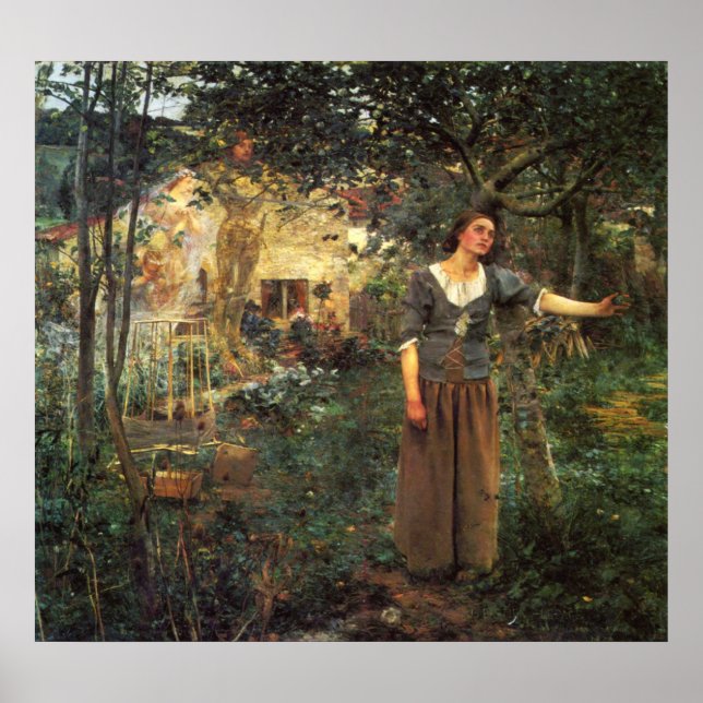 Joan of Arc von Jules Bastien Lepage Poster (Vorne)