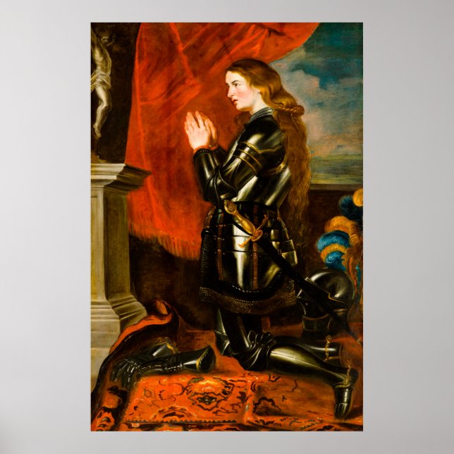 Joan of Arc von Peter Paul Rubens Poster (Vorne)