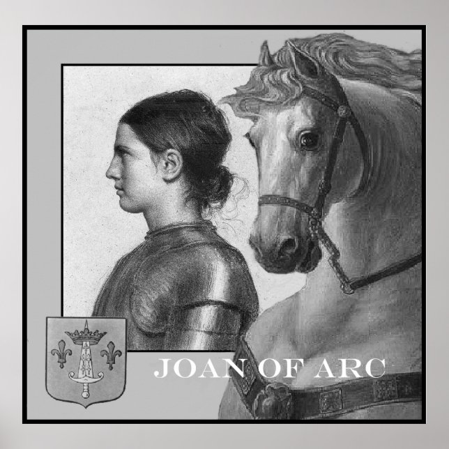 Joan von Arc und ihr Kriegspferd Poster (Vorne)