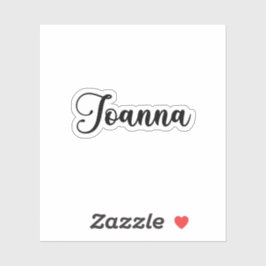 Joanna Name - Handgeschriebene Kalligrafie Aufkleber