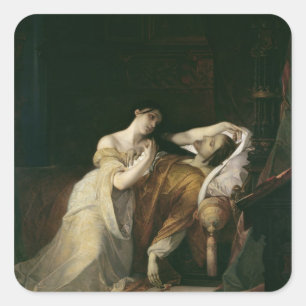 Joanna the Mad mit Philip I the Handsome Quadratischer Aufkleber