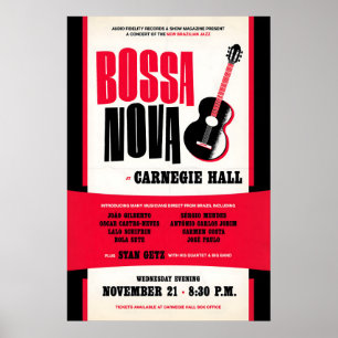 João Gilberto - Stan Getz Jazzplakat - Bossa Nova Poster