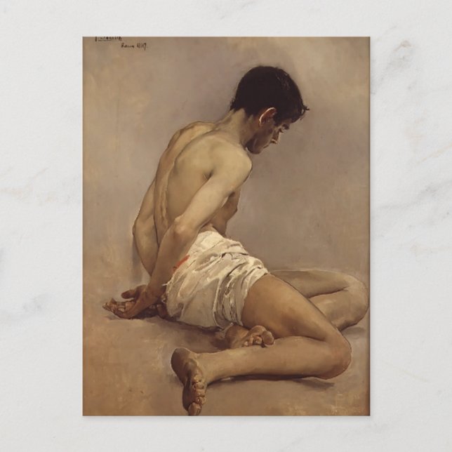 Joaquín Sorolla - Akademisches Gemälde aus der Nat Postkarte (Vorderseite)