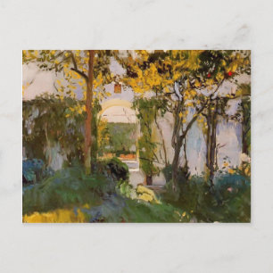 Joaquín Sorolla - Alter Garten Alcazar in Sevilla Postkarte